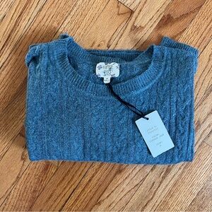 Hippie Rose Blue Cable Knit Sweater